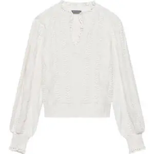 Mint Velvet Cream Cotton Blend Jumper